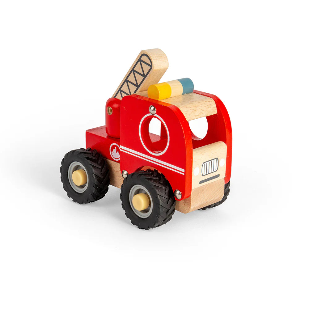 Wooden Mini Fire Truck