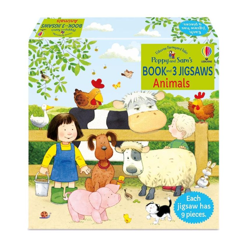 Poppy and Sam's Book and 3 Jigsaws: Animals