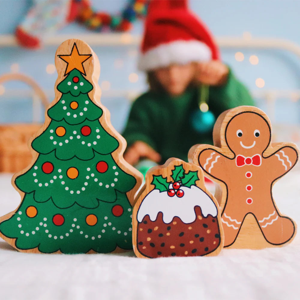 Chunky Wooden Christmas Pudding