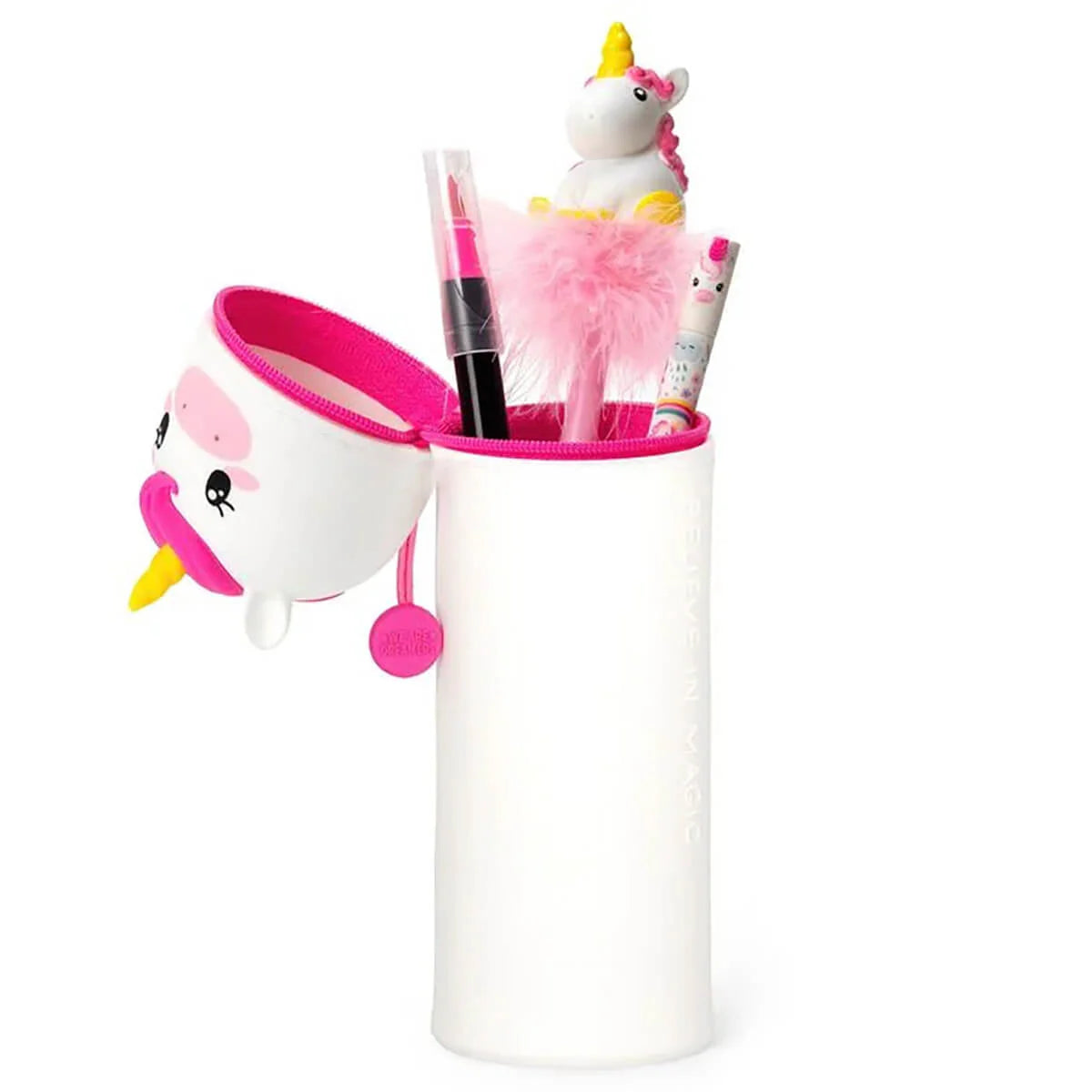 2-In-1 Silicone Pencil Case - Kawaii - Unicorn