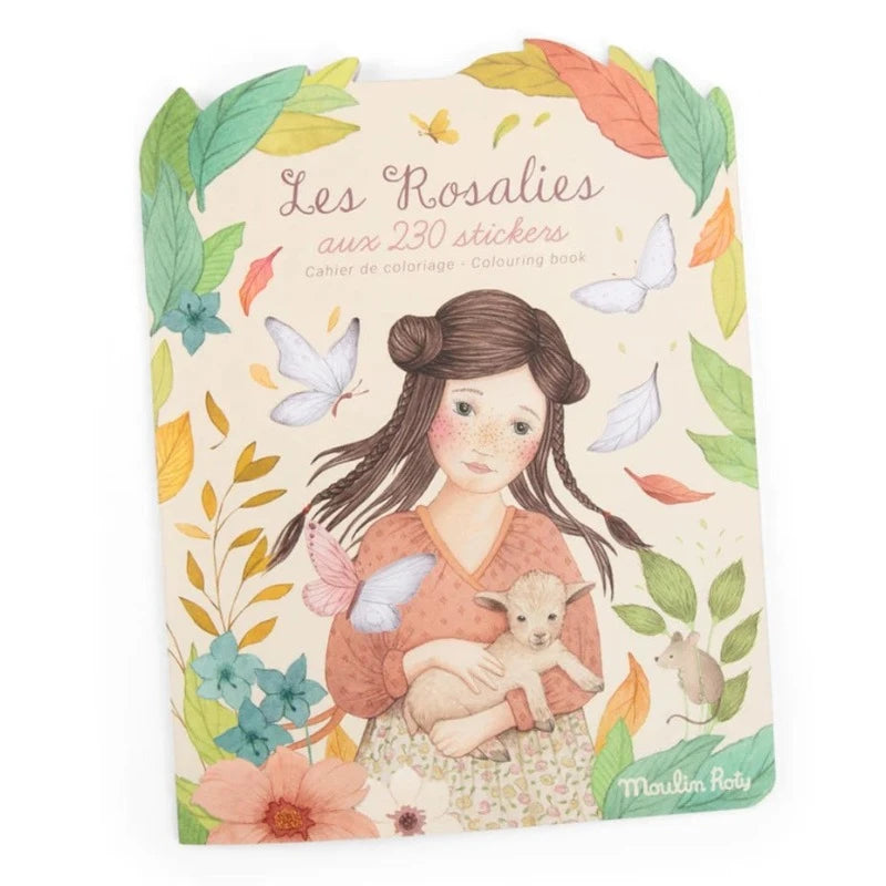 Les Rosalies Colouring Book with 230 Stickers