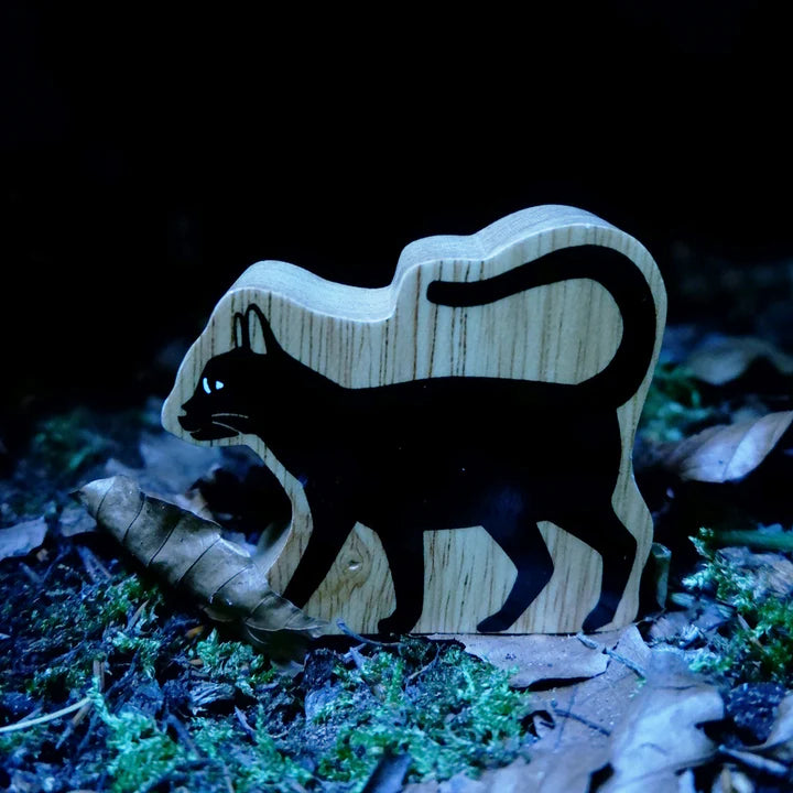 Wooden Black Cat