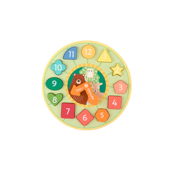 Woodland Shape Sorting Clock