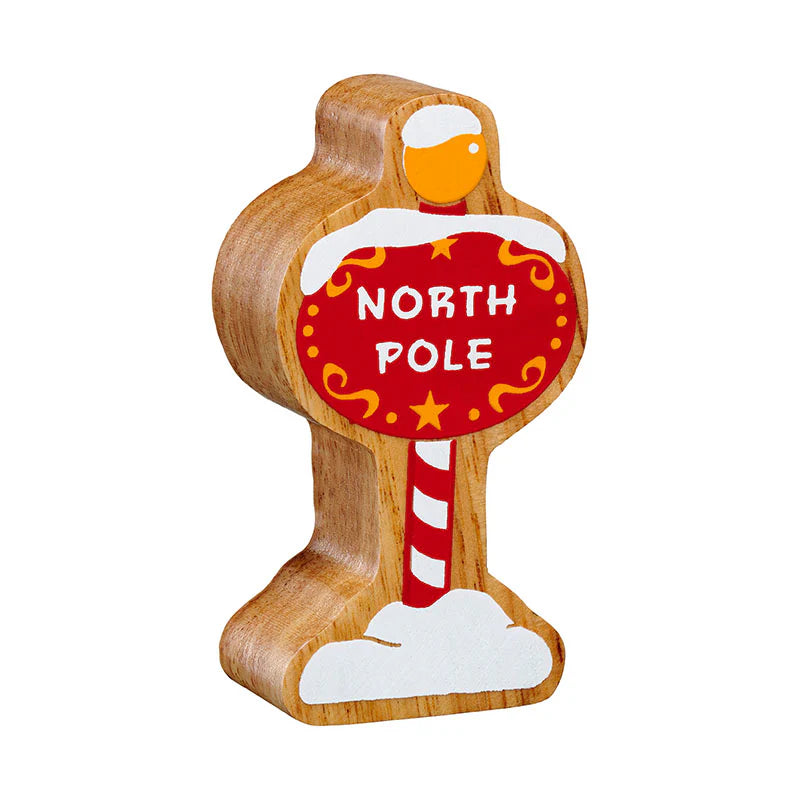 Chunky Wooden North Pole