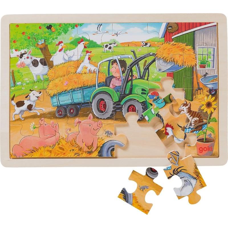 Wooden 24 Piece Farm Jigsaw