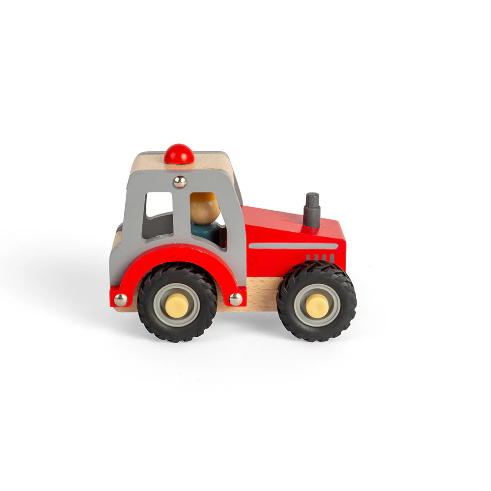 Wooden Red Tractor